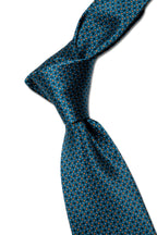 CANALI | Flecked Patterned Tie | Teal