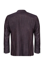 CANALI | Unlined Textured Jacket | Deep Red
