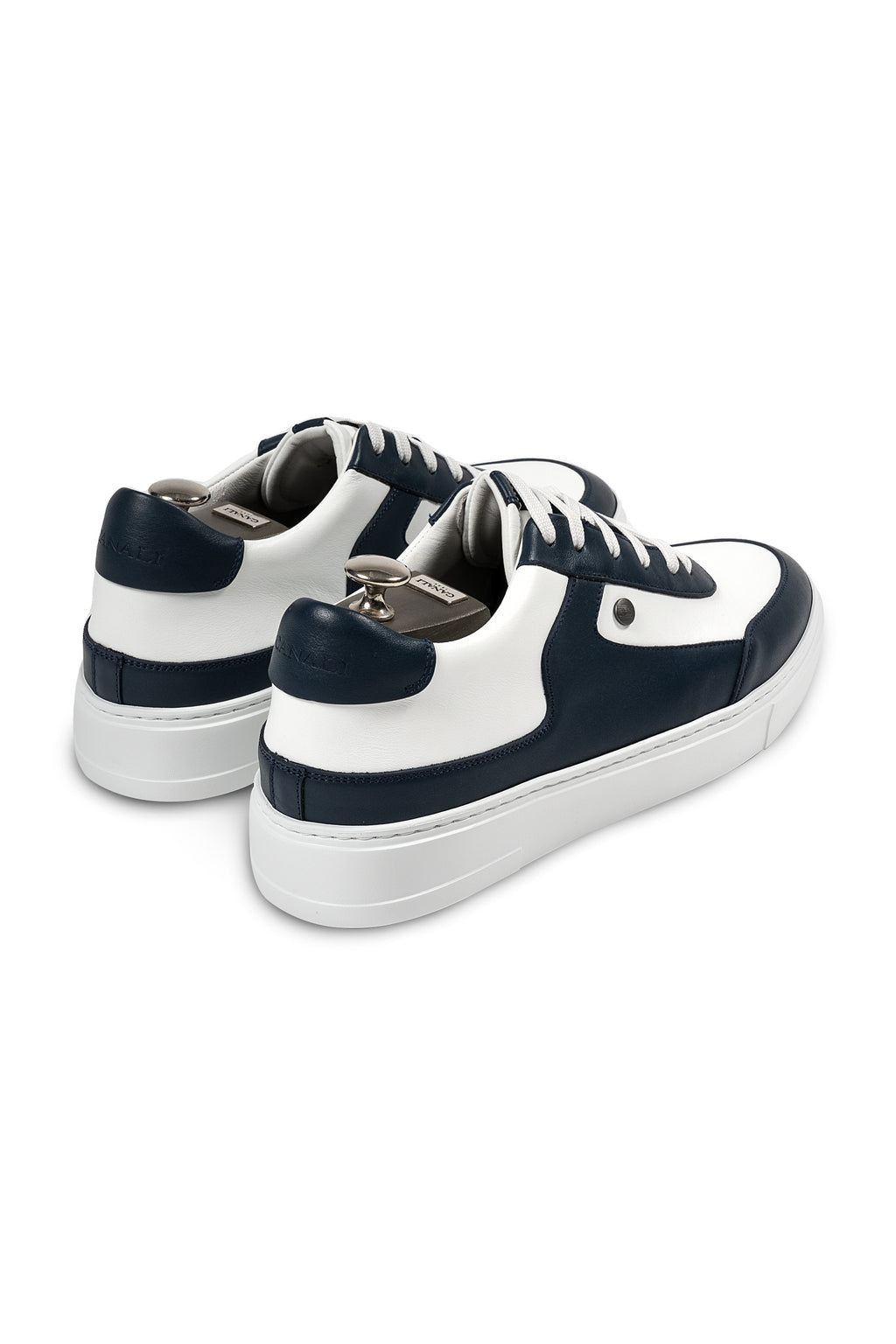 CANALI | Low Leather Sneaker | Navy & White