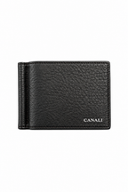 CANALI | Wallet With Money Clip | Dark Brown