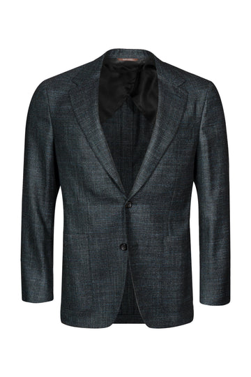 CANALI Forest Green Unlined Textured Jacket