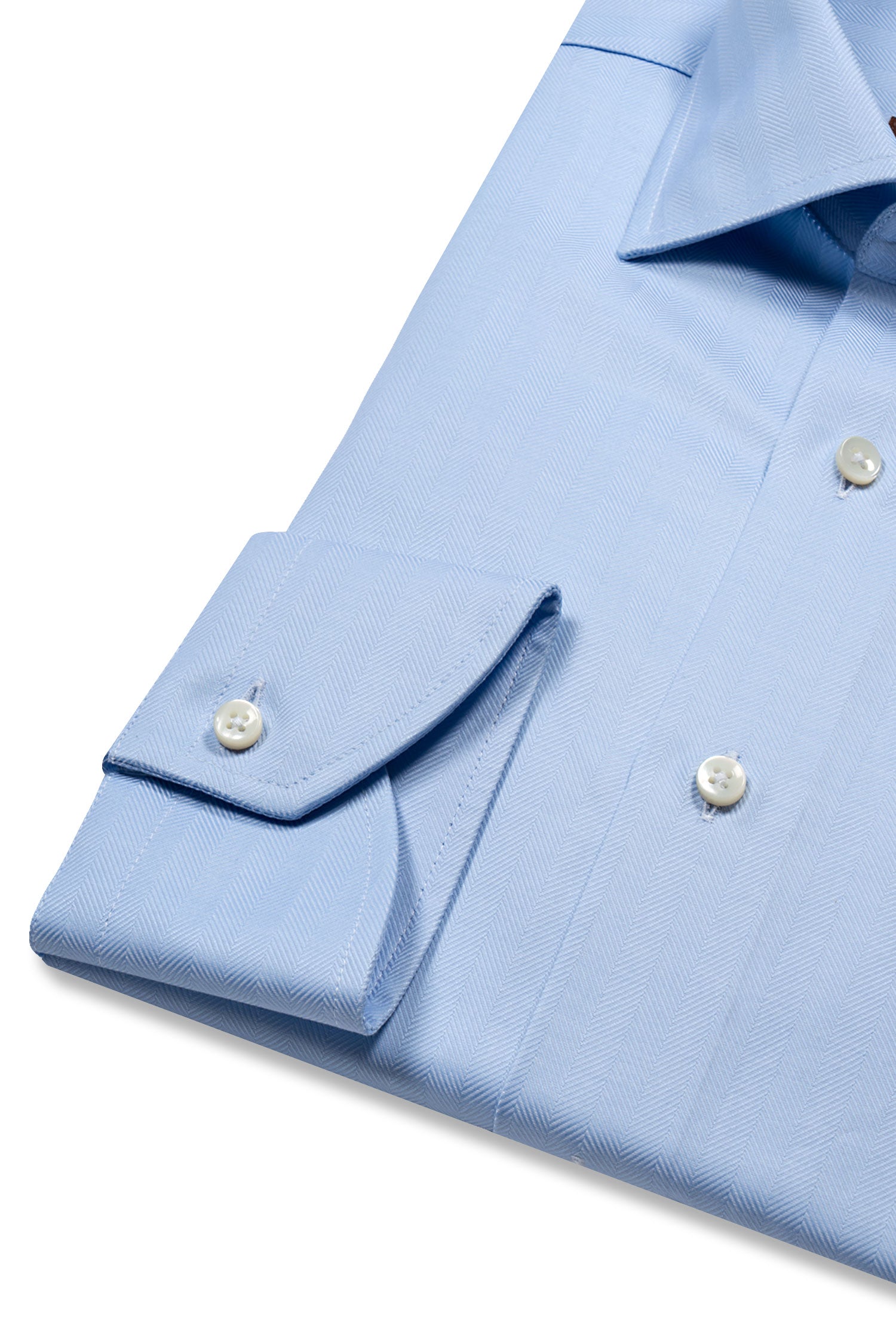 CANALI | Herringbone Shirt | Blue