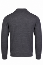 CANALI | Zip Front Cardigan | Charcoal