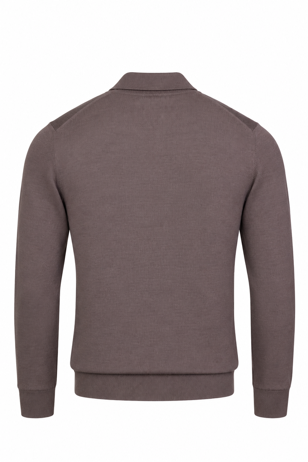 CANALI | Zip Neck Polo | Chocolate