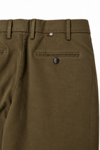 CANALI | Slim Leg Stretch Chino | Khaki Green