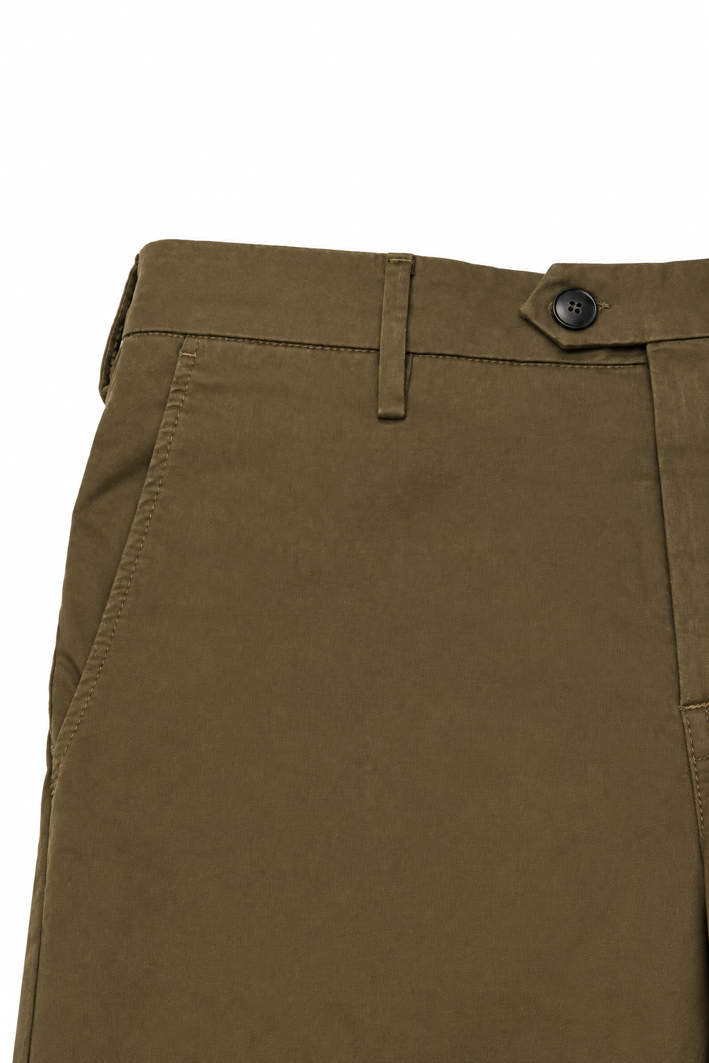 CANALI | Slim Leg Stretch Chino | Khaki Green