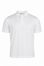 CANALI | Polo With Ribbed Trim On Placket | White