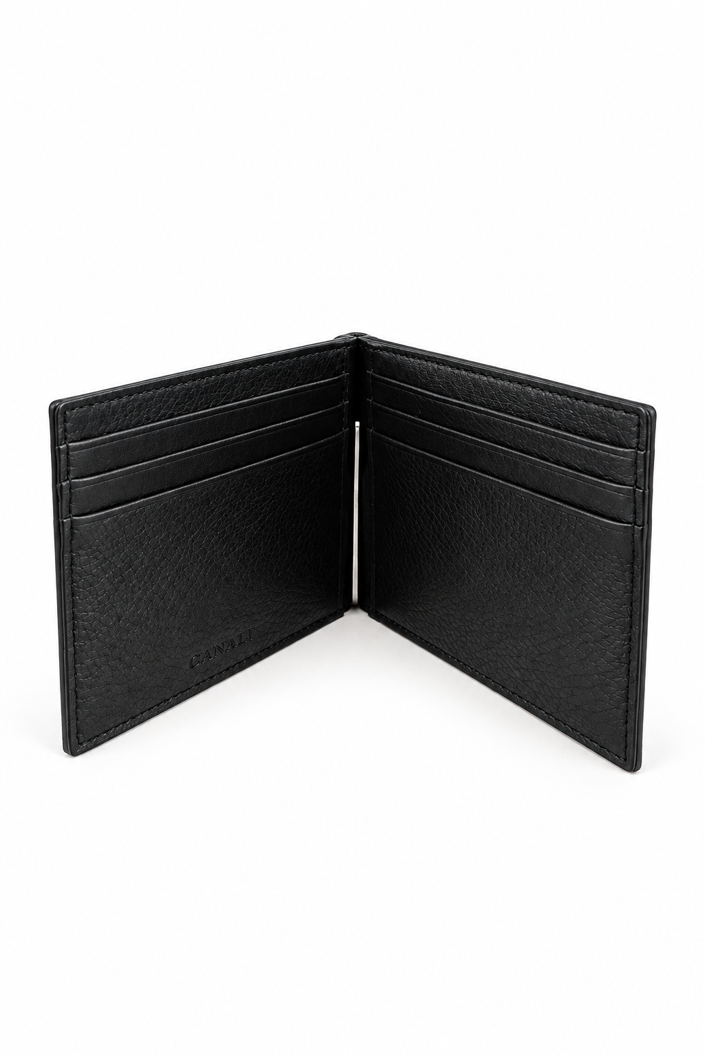 CANALI | Wallet With Money Clip | Black