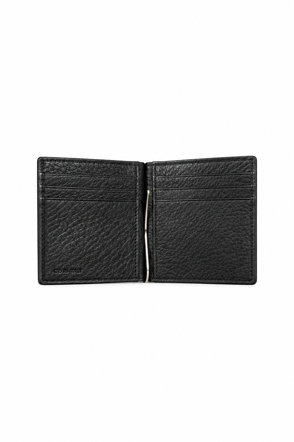 CANALI | Wallet With Money Clip | Dark Brown
