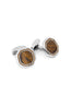 TATEOSSIAN | Octagonal Cufflinks | Brown