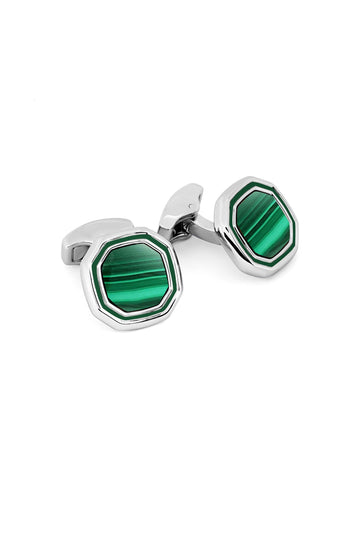 TATEOSSIAN Green Octagonal Cufflinks