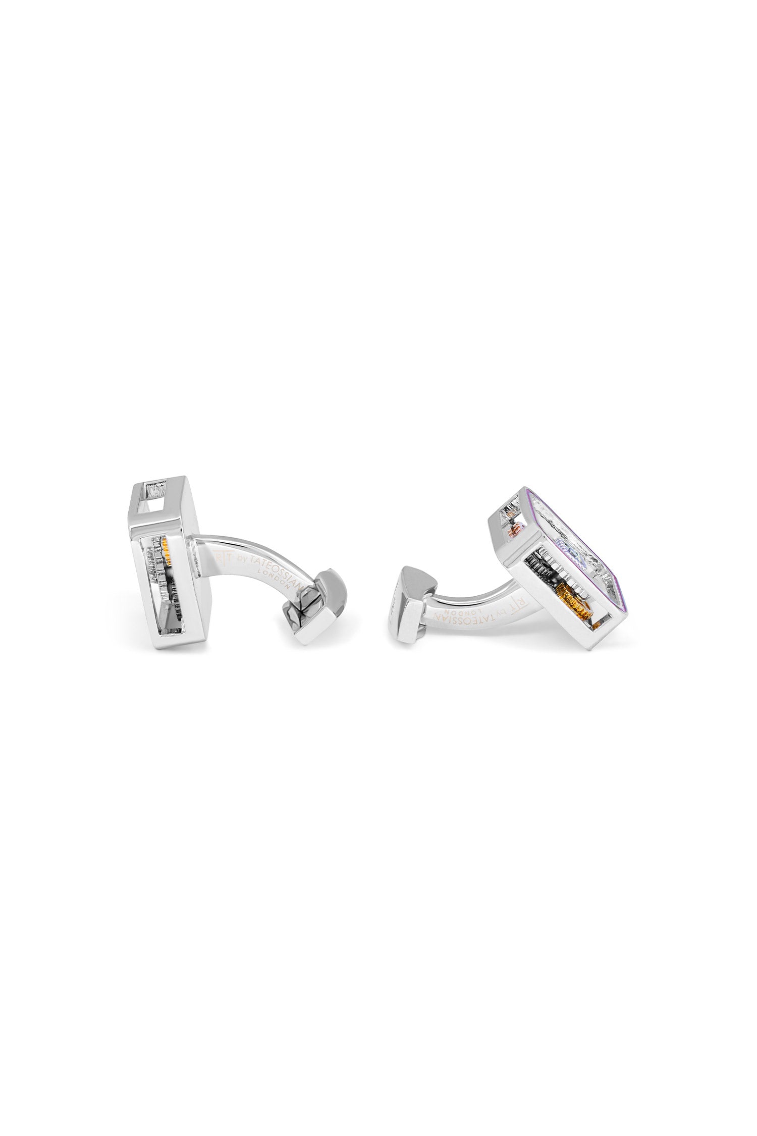 TATEOSSIAN | Skeleton Movement Cufflinks | Red