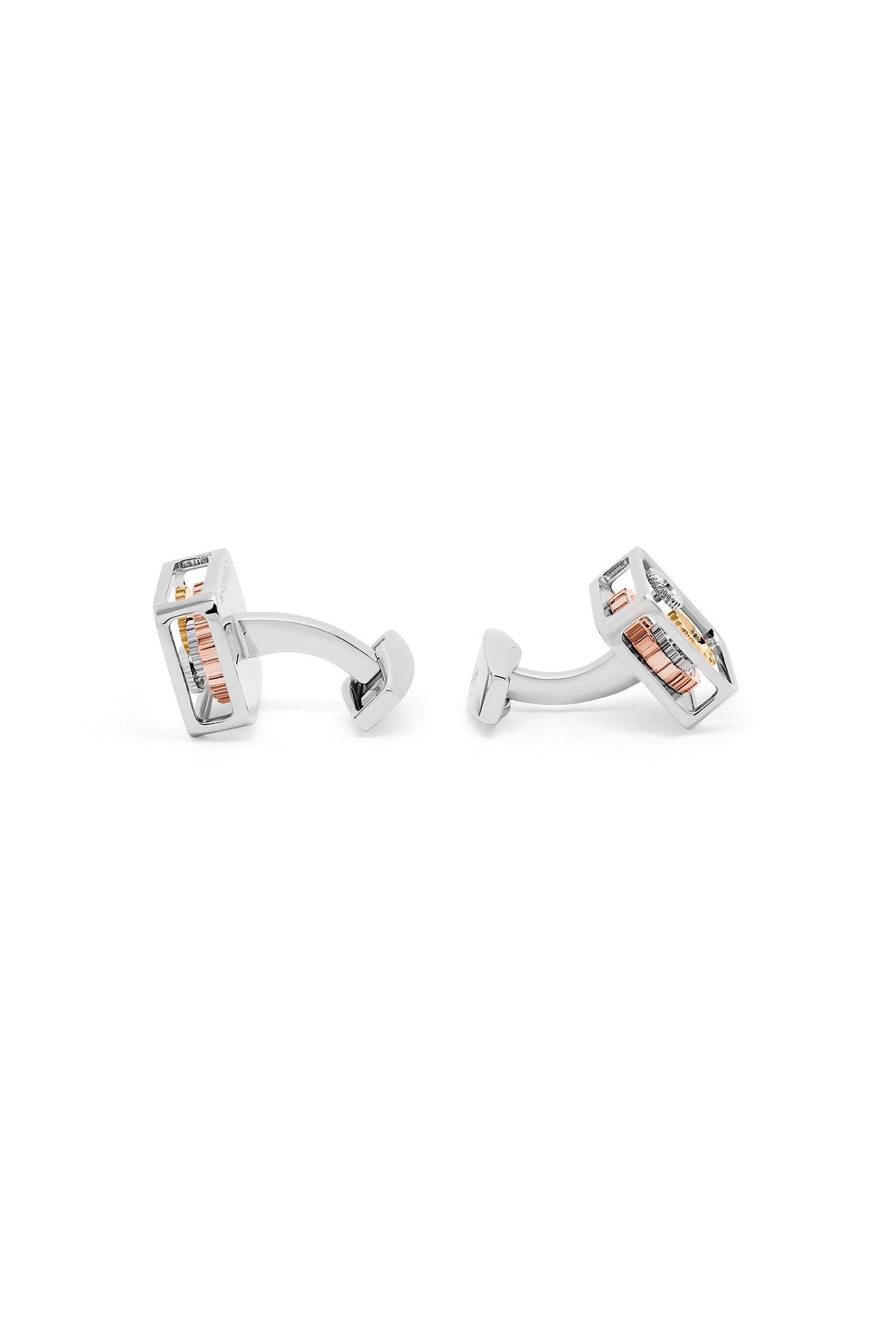 TATEOSSIAN | Square Gears Cufflinks | Silver