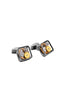 TATEOSSIAN | Square Gears Cufflinks | Gunmetal