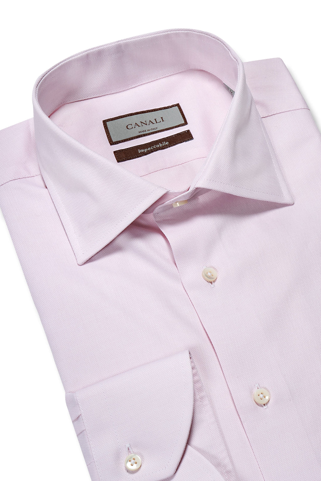 CANALI | Tiny Diamond Pattern Shirt | Light Pink