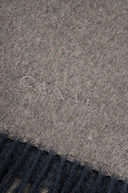 CANALI | Two-Tone Cashmere And Silk Scarf | Charcoal & Brown