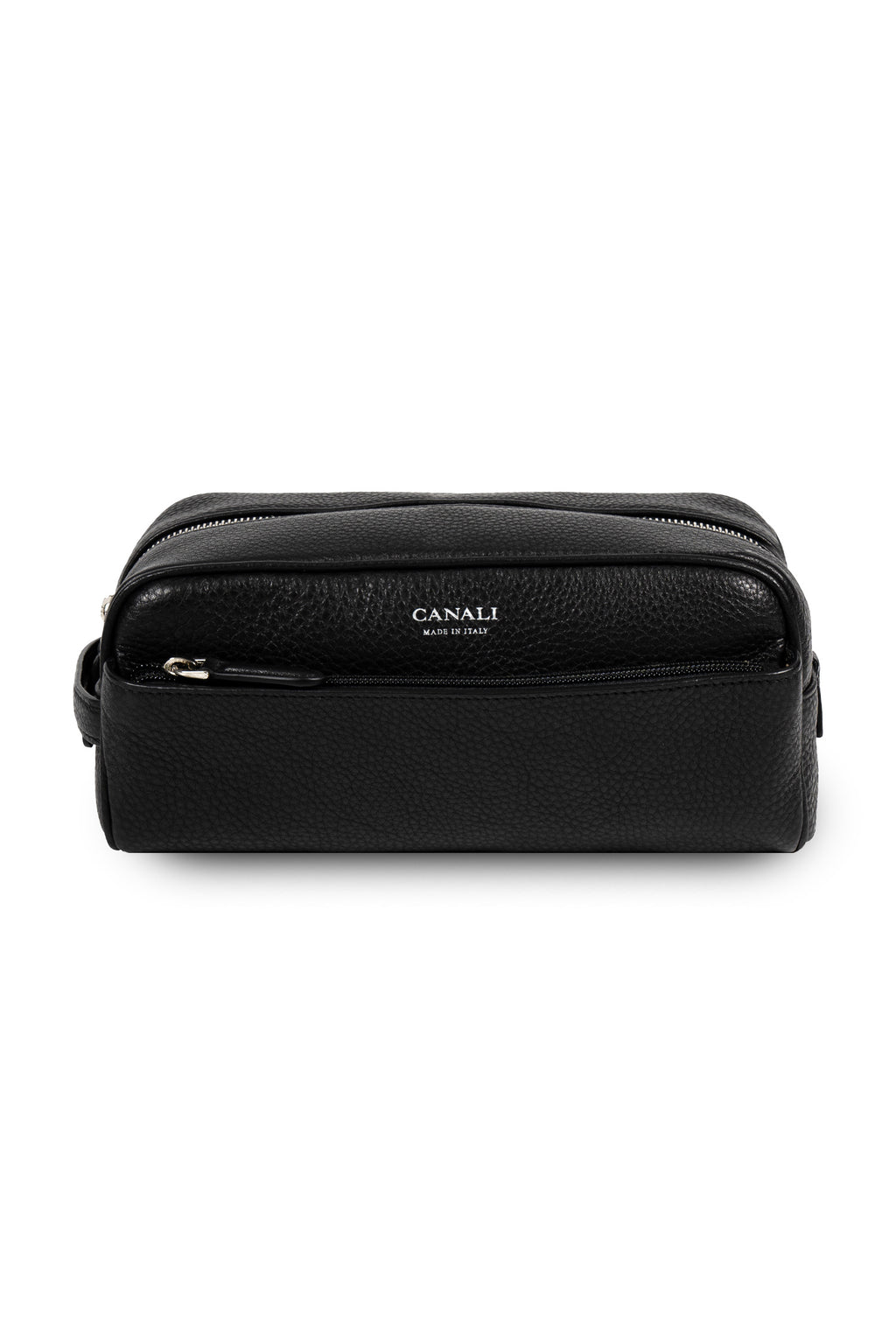 CANALI | Leather Washbag | Black