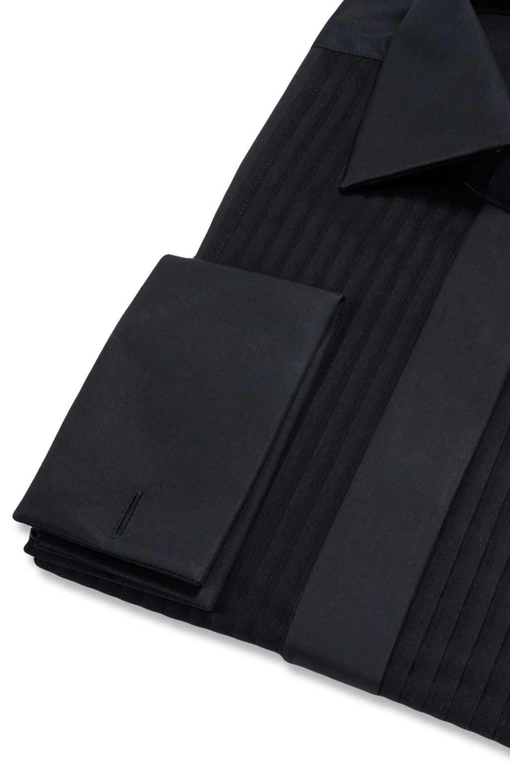 CANALI | Pleated Dinner Shirt | Black