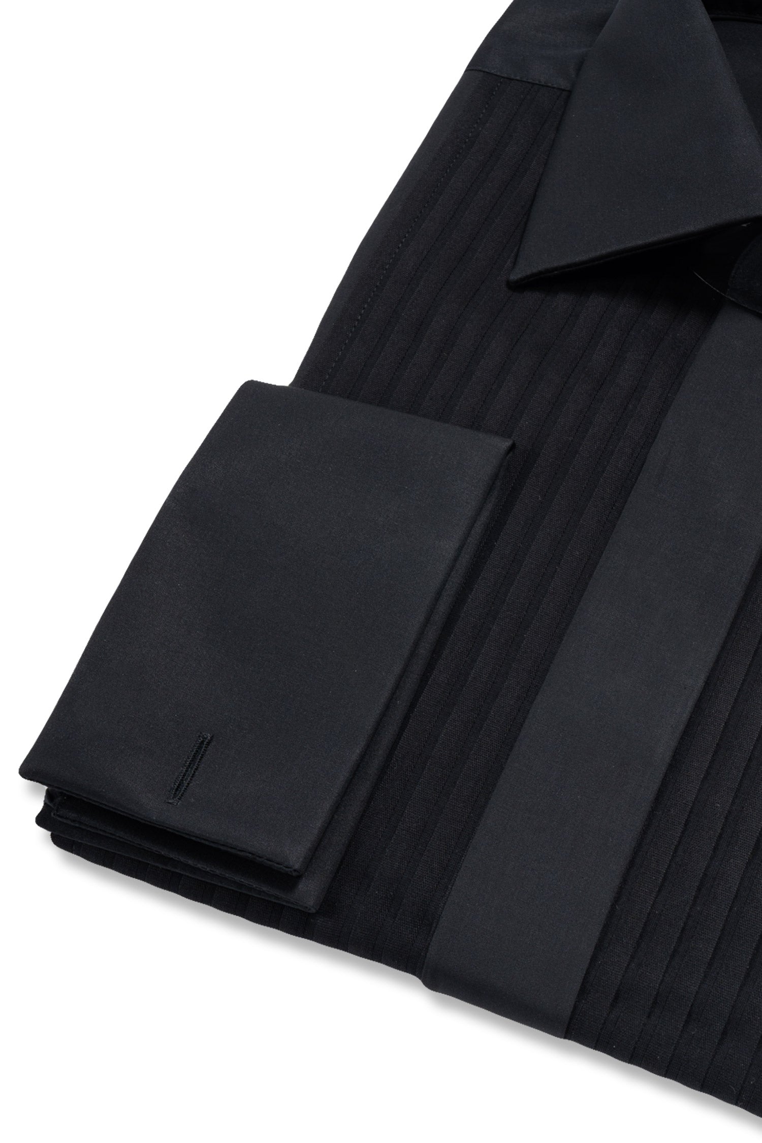 CANALI | Pleated Dinner Shirt | Black