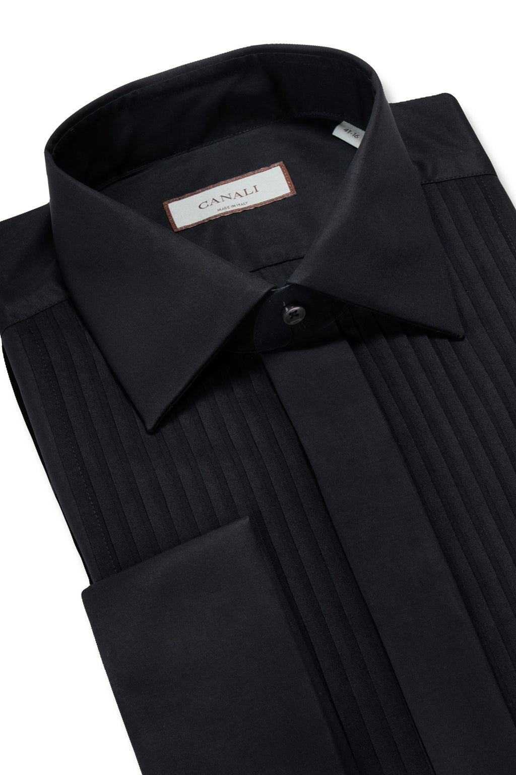 CANALI | Pleated Dinner Shirt | Black