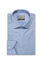 CANALI | Diamond Patterned Shirt | Navy & Blue