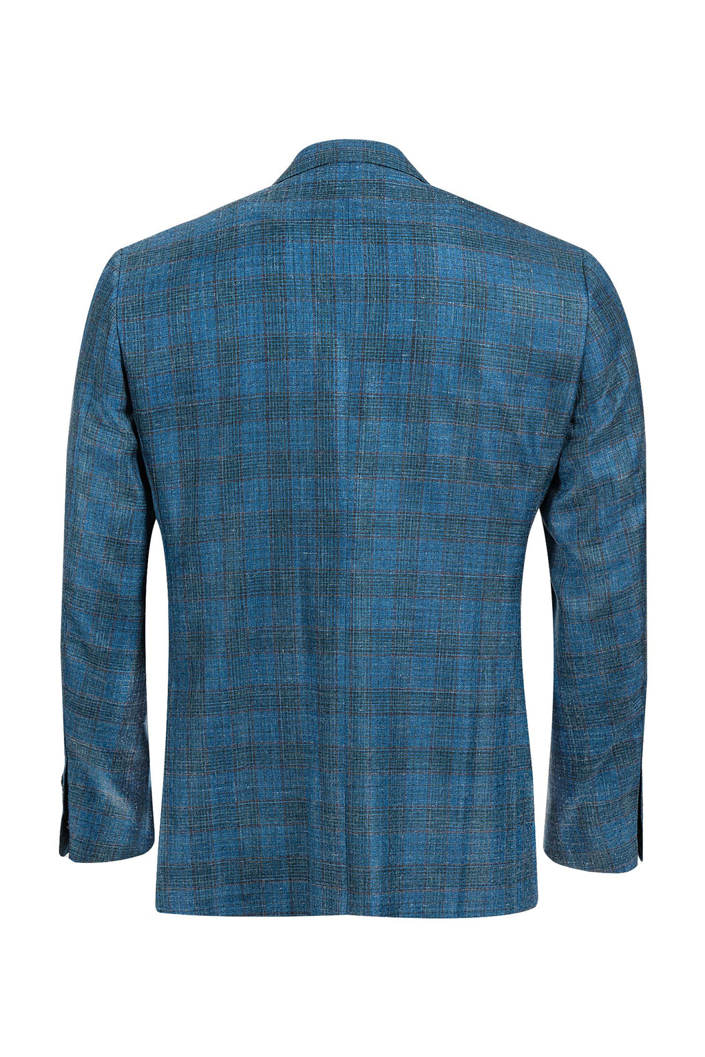 CANALI | Unlined Check Jacket | Teal