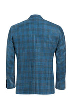 CANALI | Unlined Check Jacket | Teal