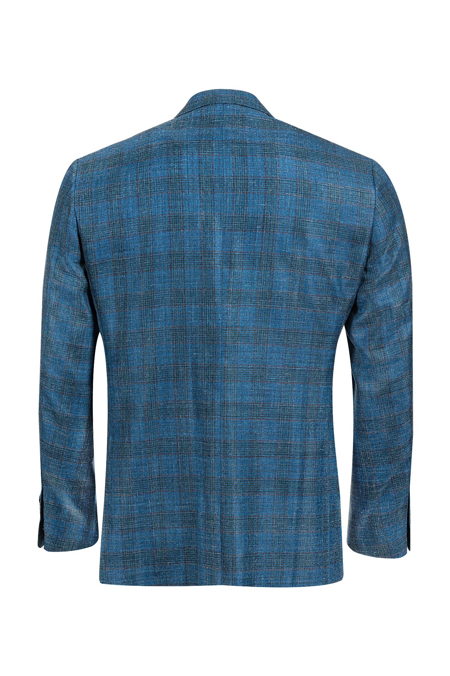 CANALI | Unlined Check Jacket | Teal