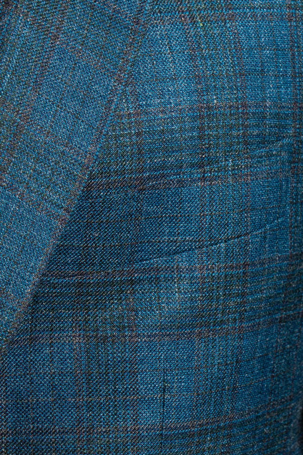 CANALI | Unlined Check Jacket | Teal