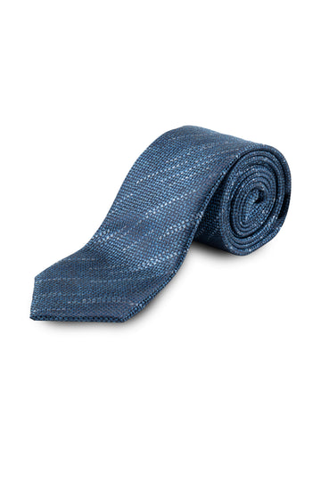 CANALI Blue Woven Silk Tie