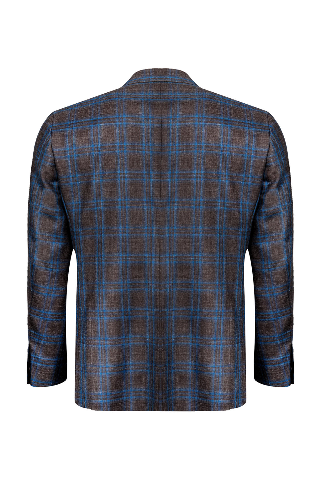 CANALI | Window Check Unlined Jacket | Navy & Chocolate