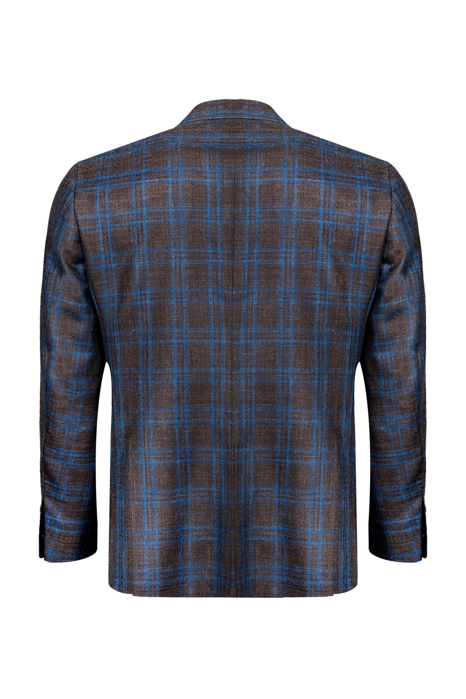 CANALI | Window Check Unlined Jacket | Navy & Chocolate
