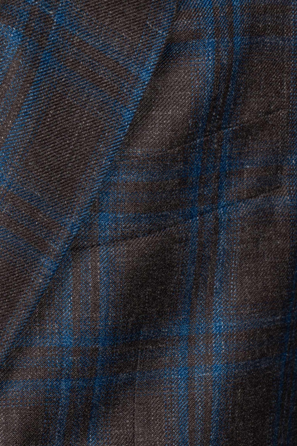 CANALI | Window Check Unlined Jacket | Navy & Chocolate