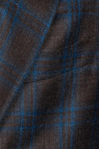 CANALI | Window Check Unlined Jacket | Navy & Chocolate