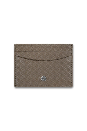 CANALI Taupe Card Holder