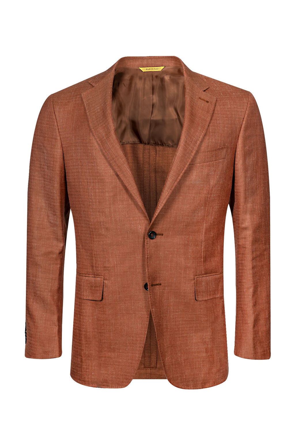CANALI | Unlined Herringbone Jacket | Orange