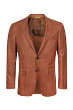 CANALI | Unlined Herringbone Jacket | Orange