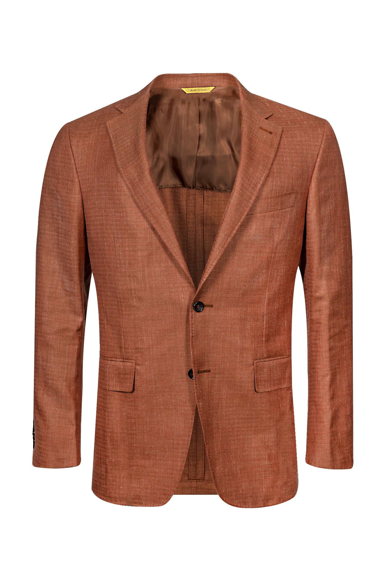 CANALI | Unlined Herringbone Jacket | Orange