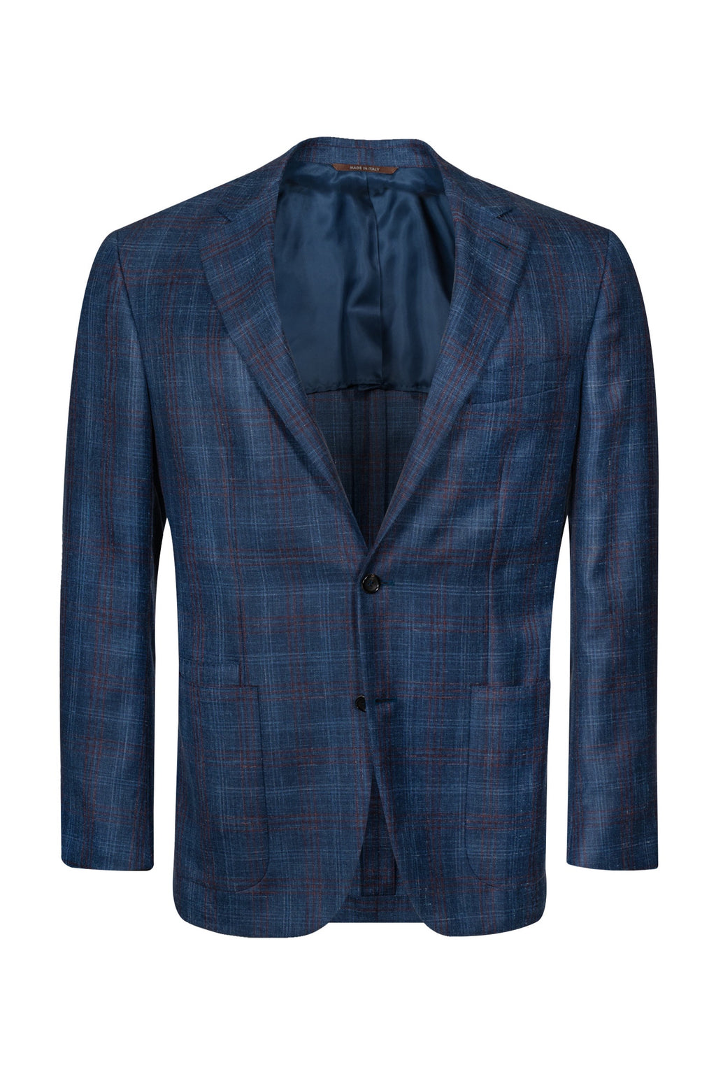 CANALI | 3-Line Check Jacket | Dark Blue