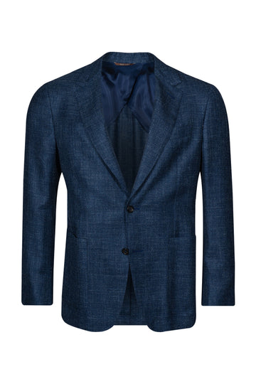 CANALI Dark Blue Unlined Thick Twill Jacket