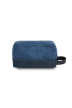 CANALI | Cotton & Suede Washbag | Blue