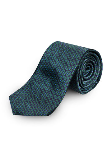 CANALI Dark Green Spotted Tie