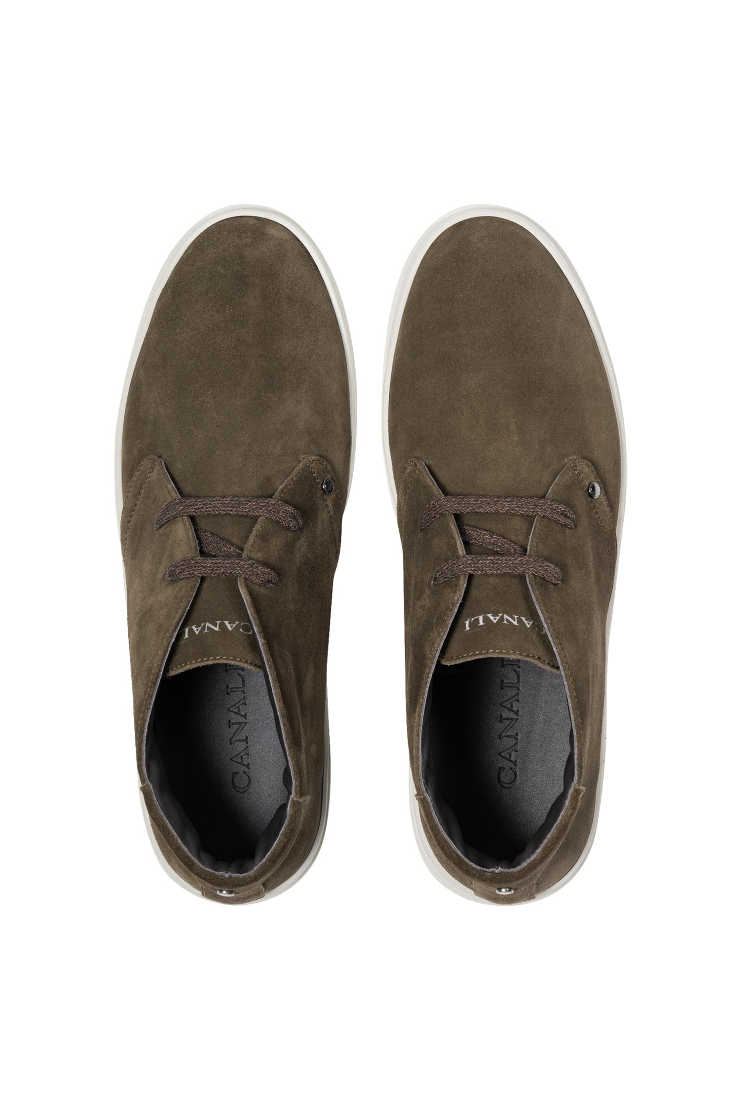 CANALI | Suede Ankle Boot | Khaki Green
