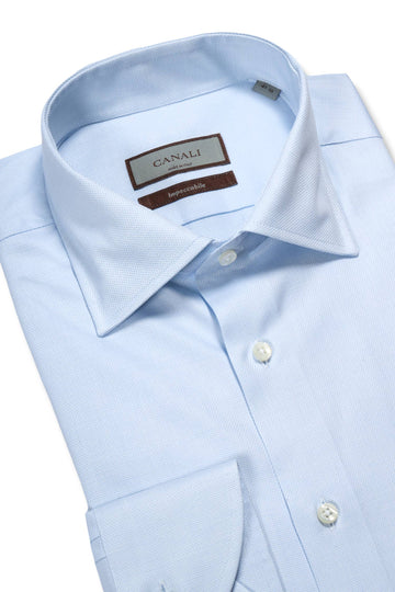 CANALI Light Blue Speckled Shirt