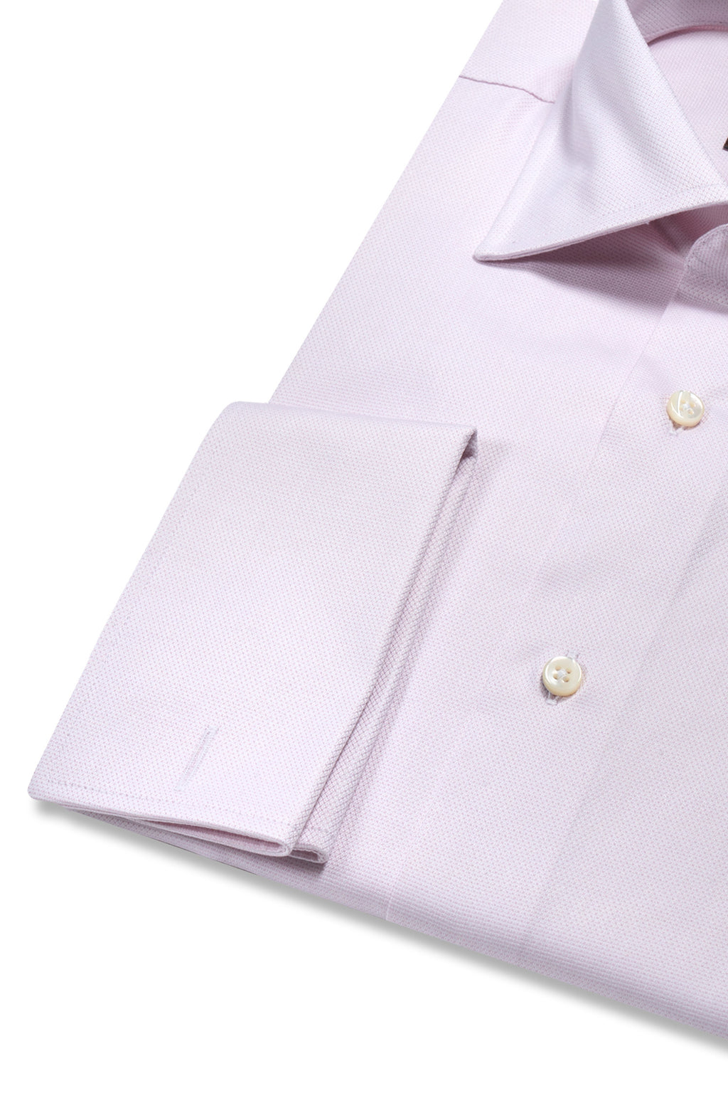 CANALI | French Cuff Speckled Shirt | Light Pink