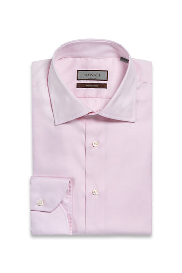 CANALI Pink Textured Shirt