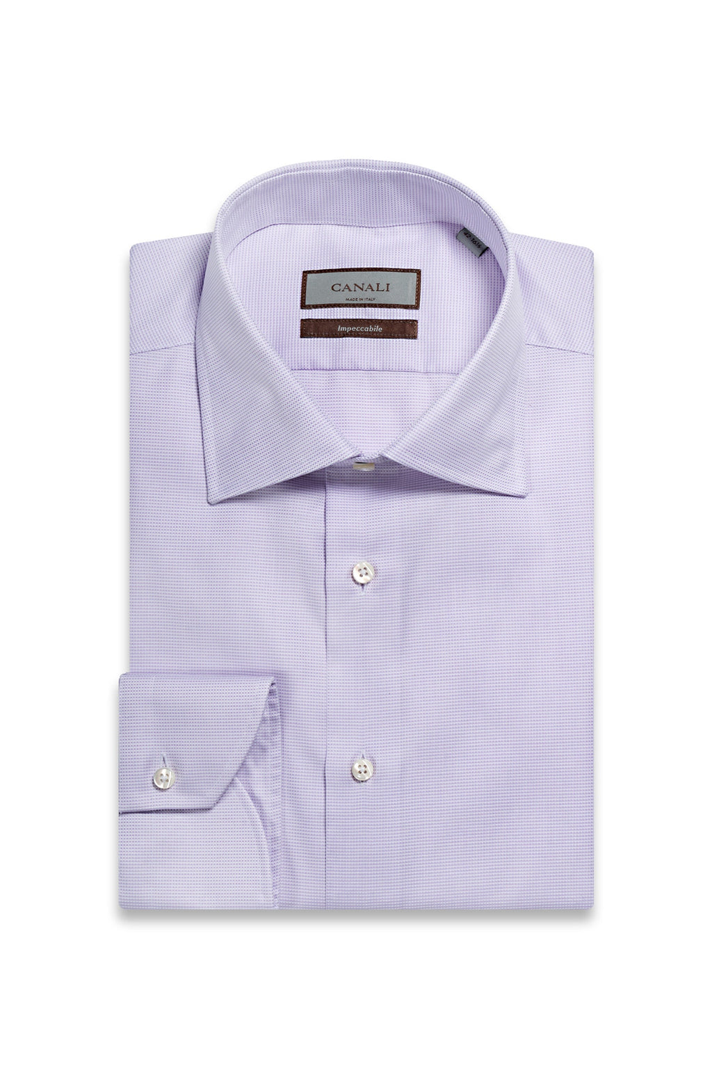 CANALI | Micro Check Shirt | Purple