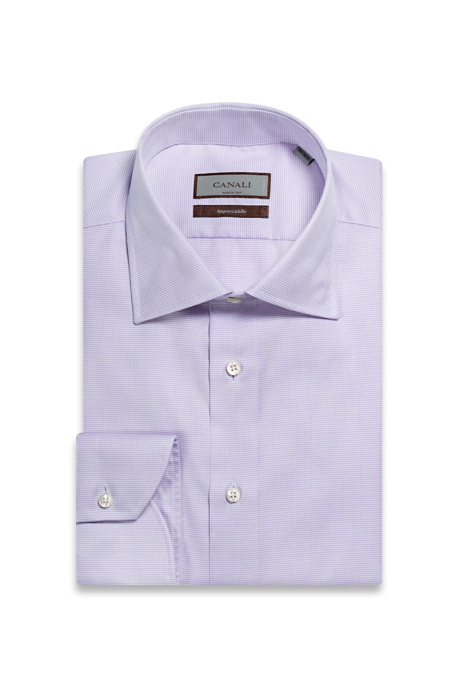 CANALI | Micro Check Shirt | Purple