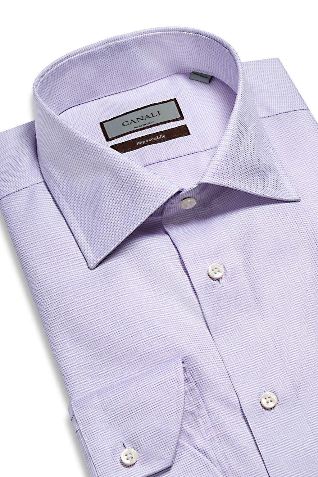CANALI | Micro Check Shirt | Purple