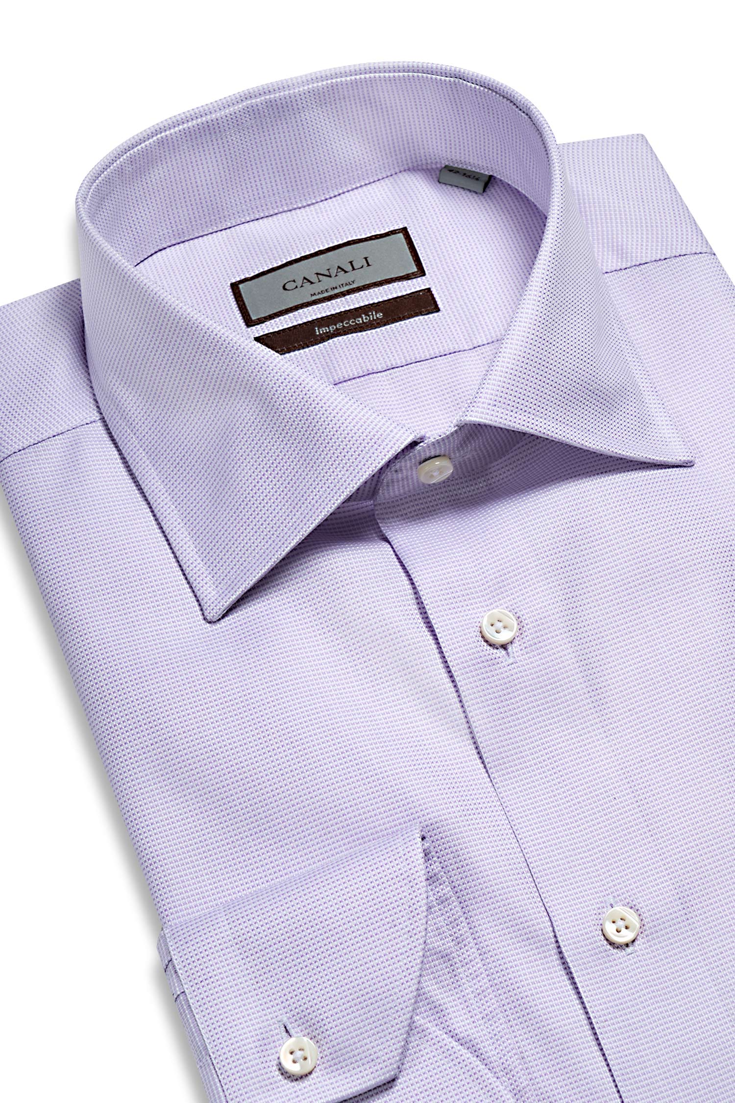 CANALI | Micro Check Shirt | Purple